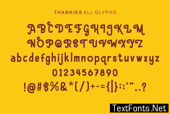 Hello Thankies Font