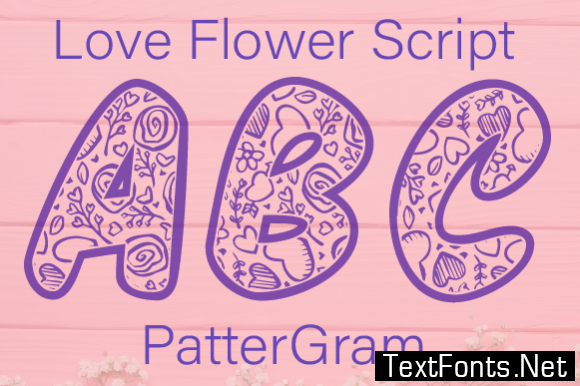 Love Flower Script Font