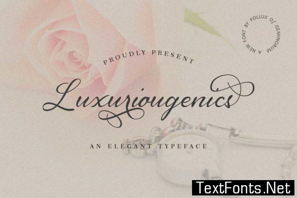 Luxuriougenics Font