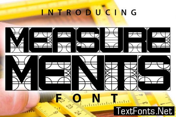 Measurements Font