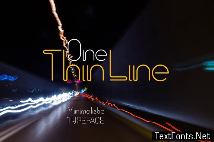 One Thin Line Font