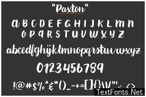 Paxton Font