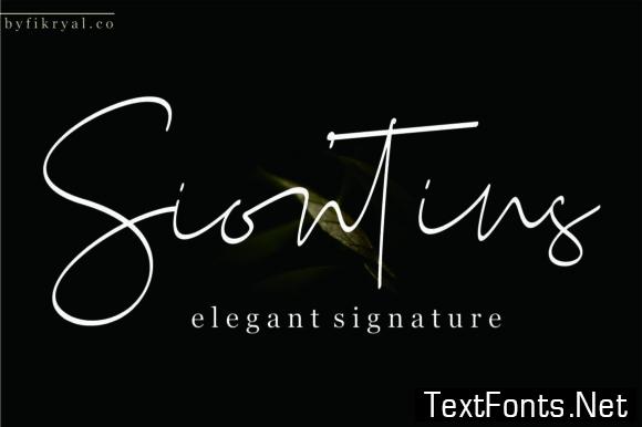 Siontins Font