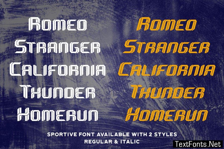 Sportive - Modern Display Font