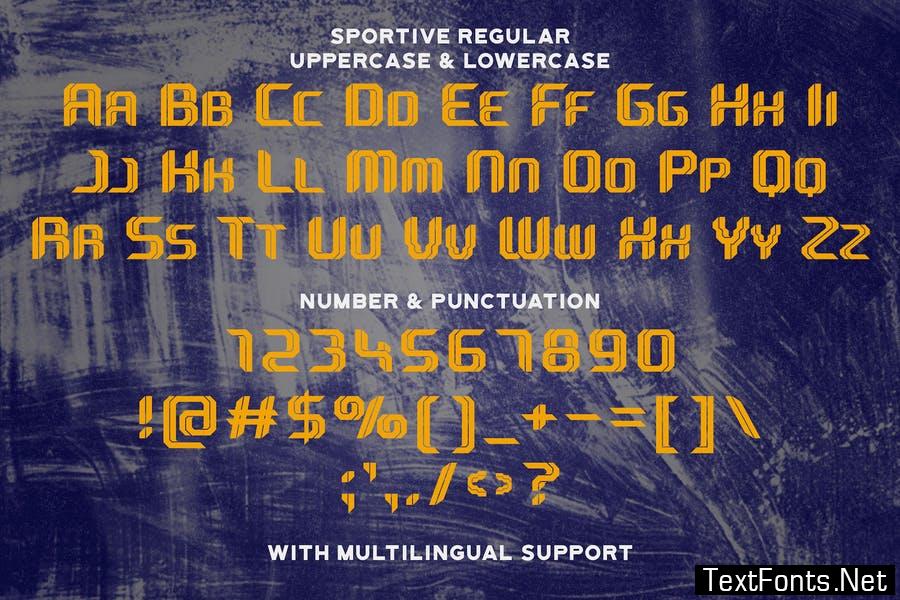 Sportive - Modern Display Font