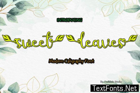 Sweet Leaves Font