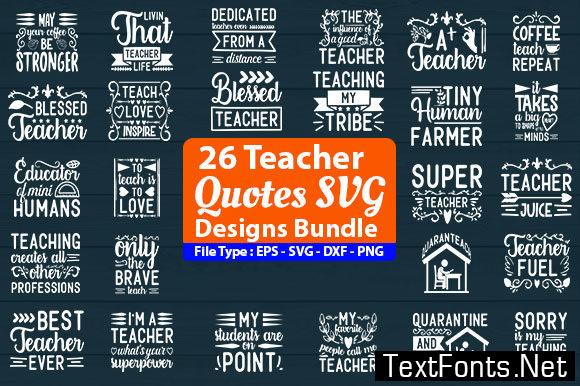 Download Teacher Quotes Design Bundle 4951158