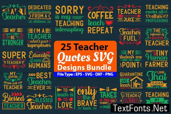 Download Teacher Quotes Design Bundle 5124473