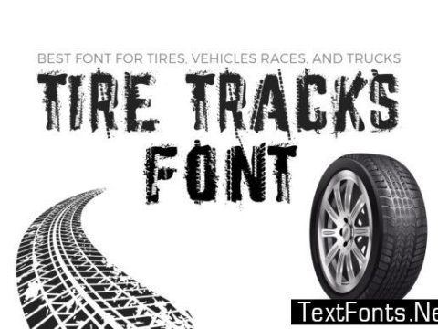 Tire Tracks Font