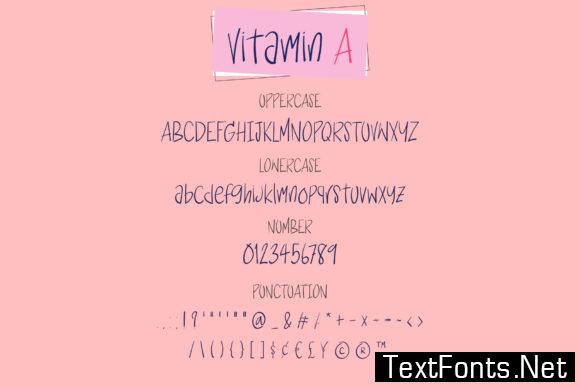 Vitamin a Font