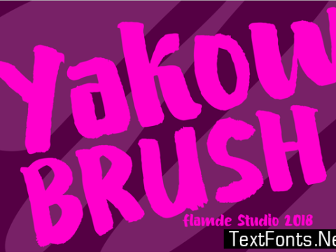 Yakow Brush Font