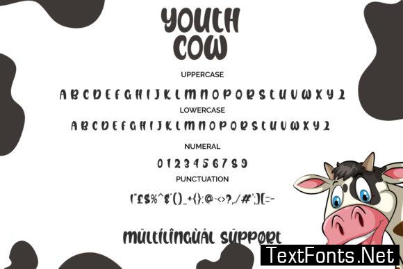 Youth Cow Font