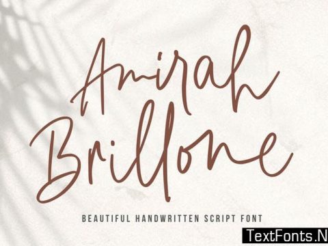 Amirah Brillone - Signature Font