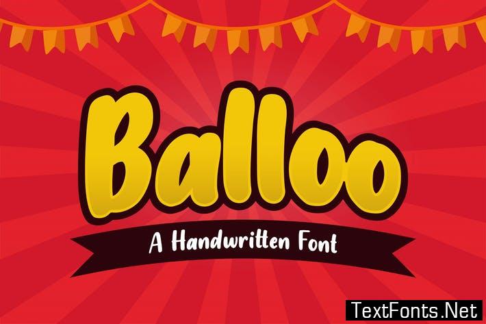 Balloo Walloo - A Handwritten Font