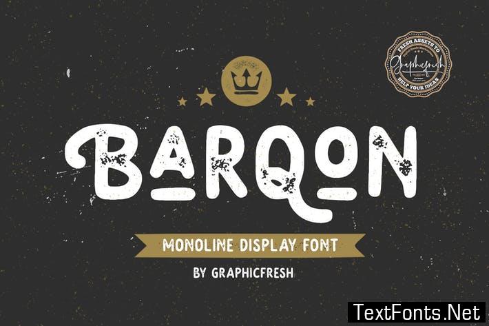 Barqon | Display Monoline Font