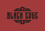 Black Edge Font