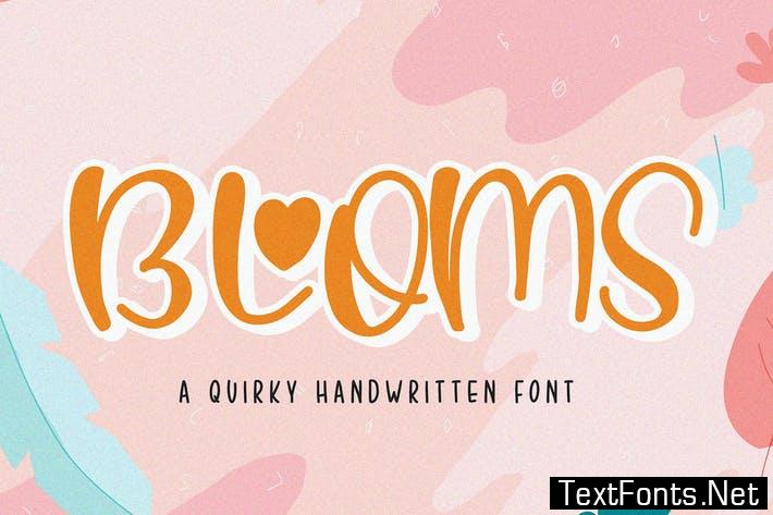 Blooms - Handwritten Font