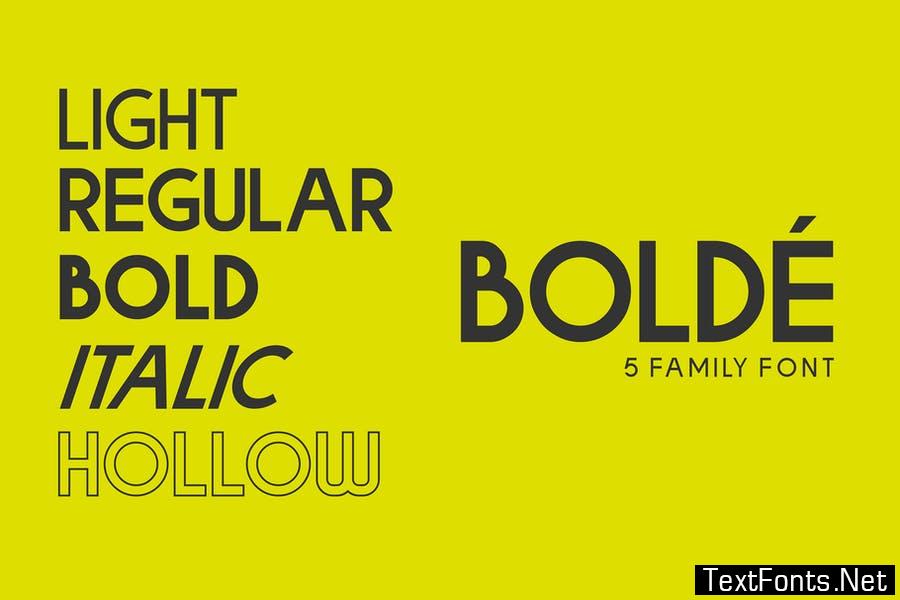 Bolde Font