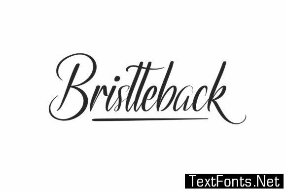 Bristteback Font