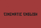 Cinematic English Font
