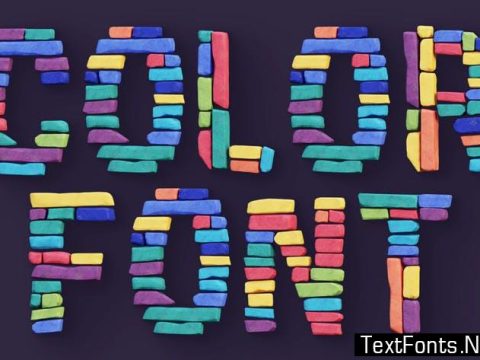 Color Bricks - Color SVG Font