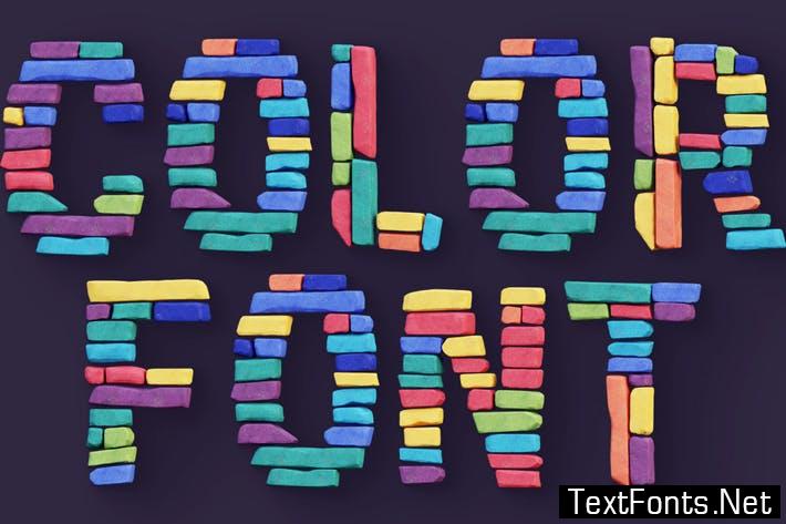 Color Bricks - Color SVG Font