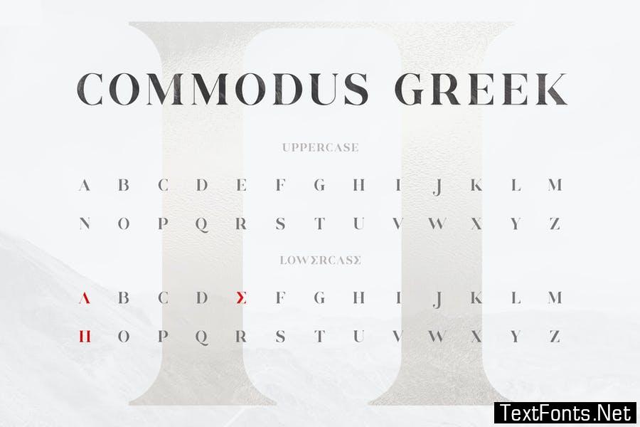 Commodus - All Caps Serif