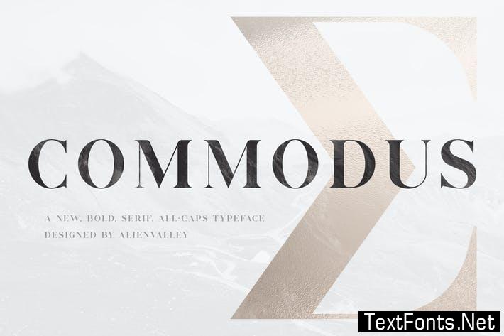 Commodus - All Caps Serif