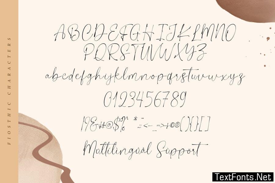 Fiosthic-Modern Signature Font