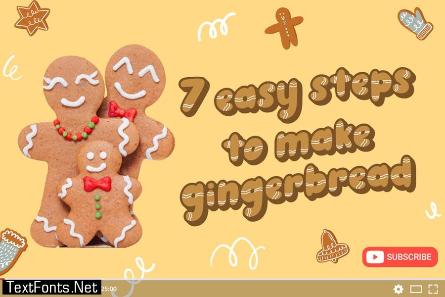 Ginger Biscuit - Christmas Font