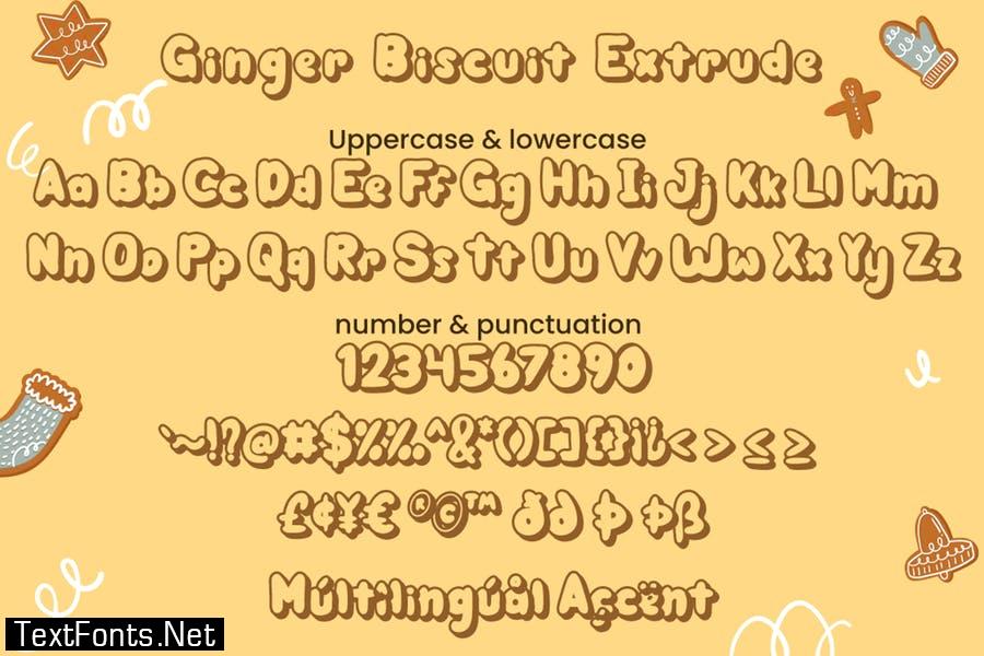 Ginger Biscuit - Christmas Font