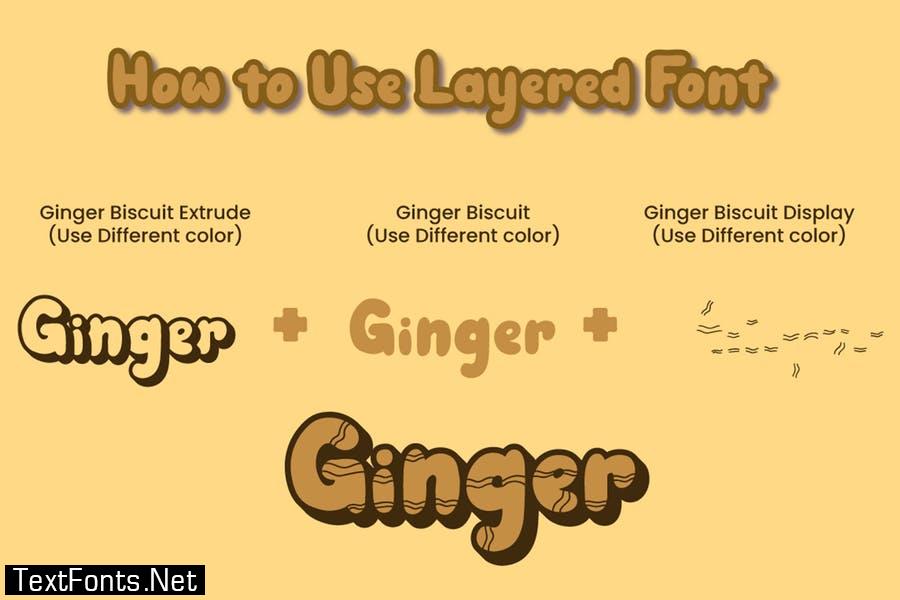 Ginger Biscuit - Christmas Font