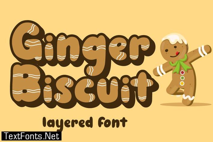 Ginger Biscuit - Christmas Font