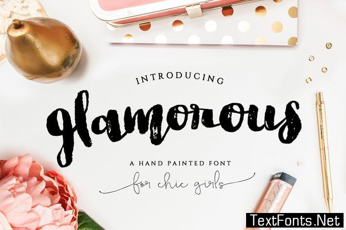 Glamorous Brush Font