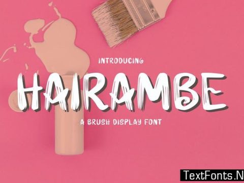 Hairambe - A Brush Font