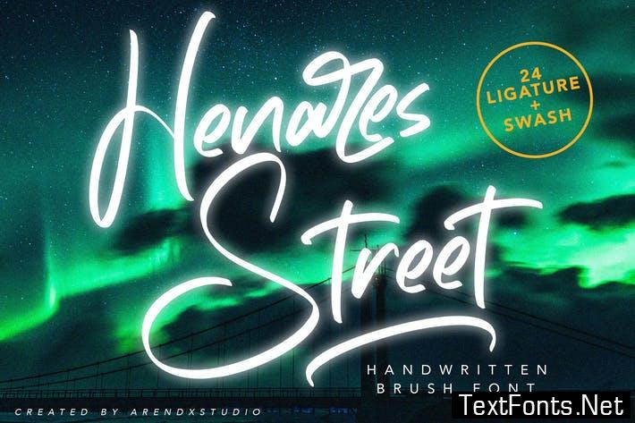 Heares Street - Brush Font