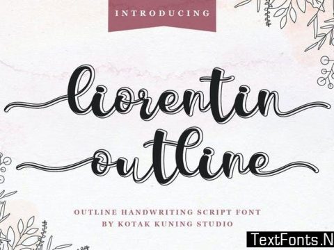 Liorentin Outline Script Font