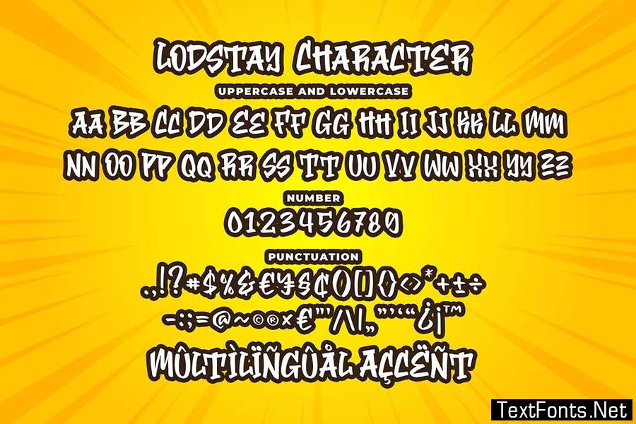 Lodstay - Graffiti Font