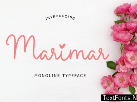 Marimar Monoline Typeface