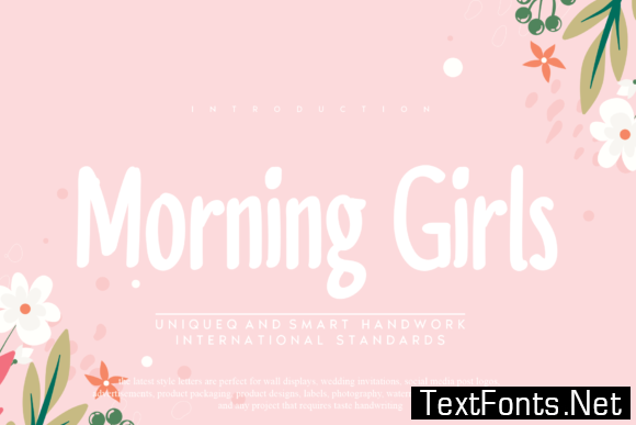 Morning Girls Font