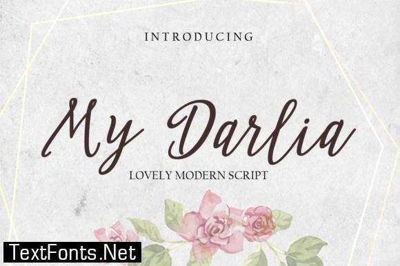 My Darlia Font