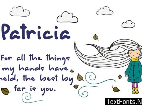 Patricia Display Font