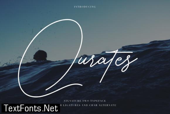 Qurates Signature Two Font