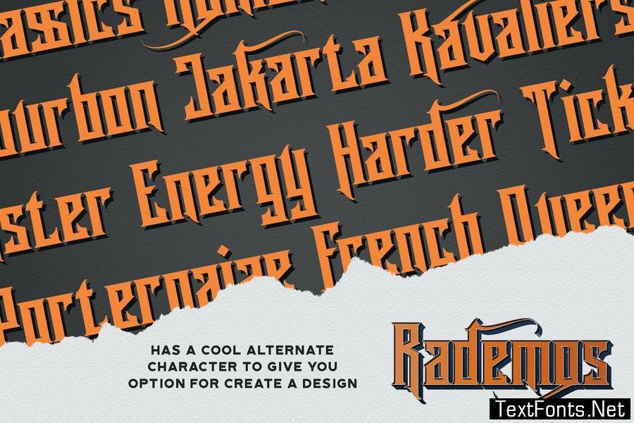 Rademos - Blackletter Font