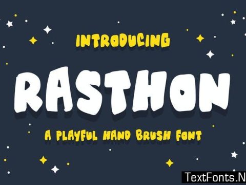 Rasthon - A Playful Hand Brush Font