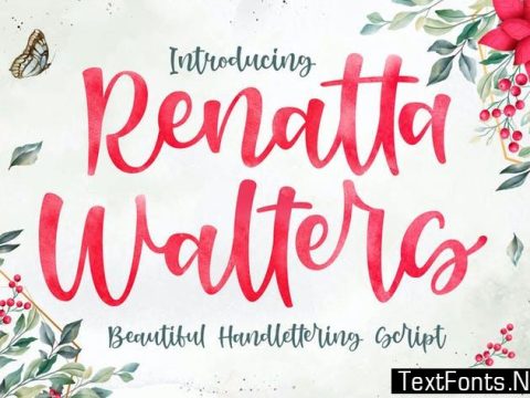 Renatta Walters - Modern Script Font