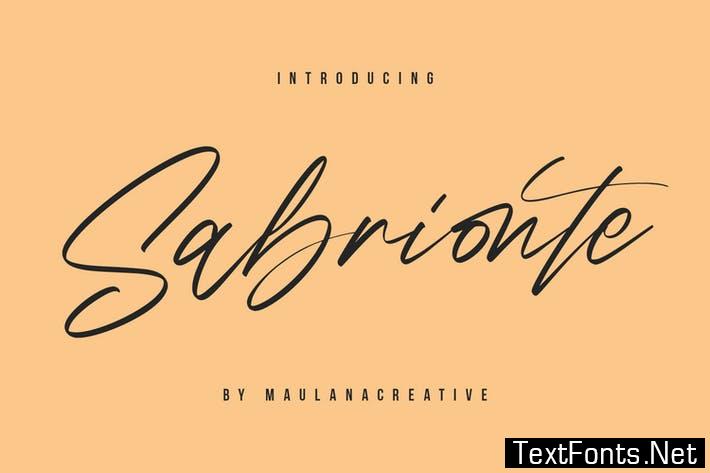 Sabrionte Script Font