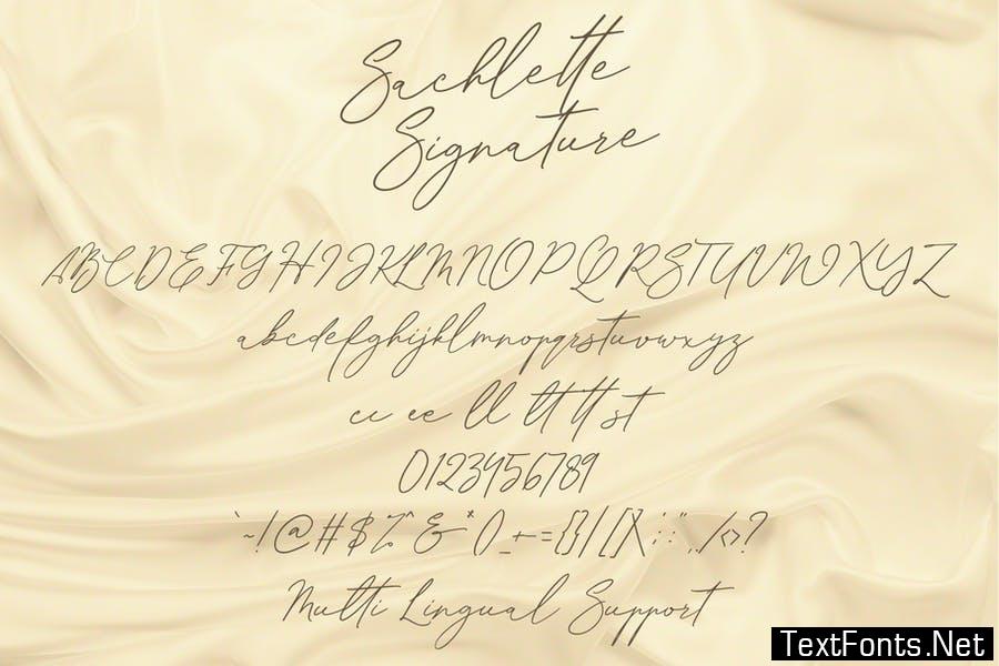 Sachlette Signature Font