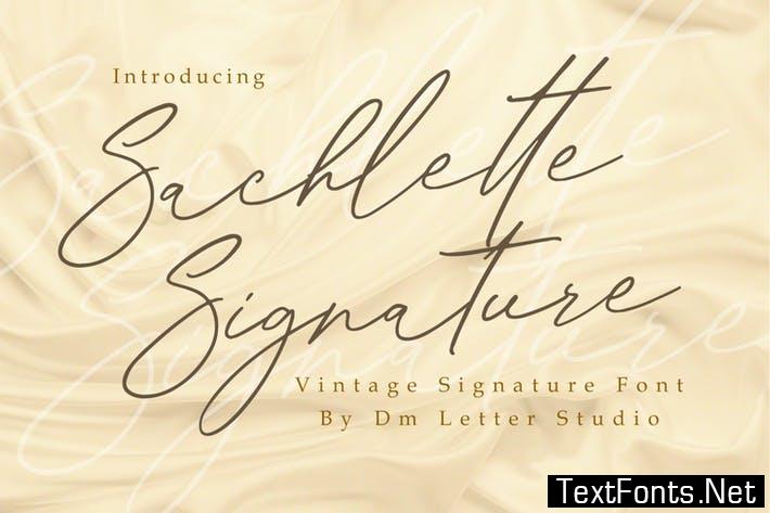 Sachlette Signature Font