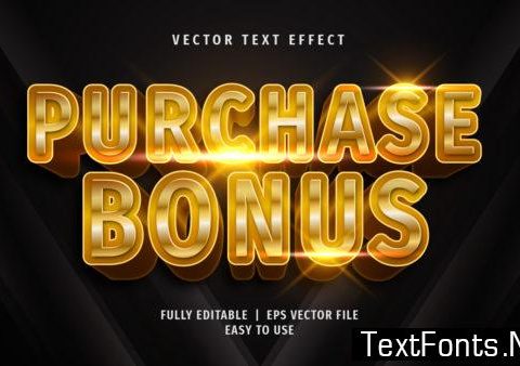 Text Effect - Purchase Bonus Text Style